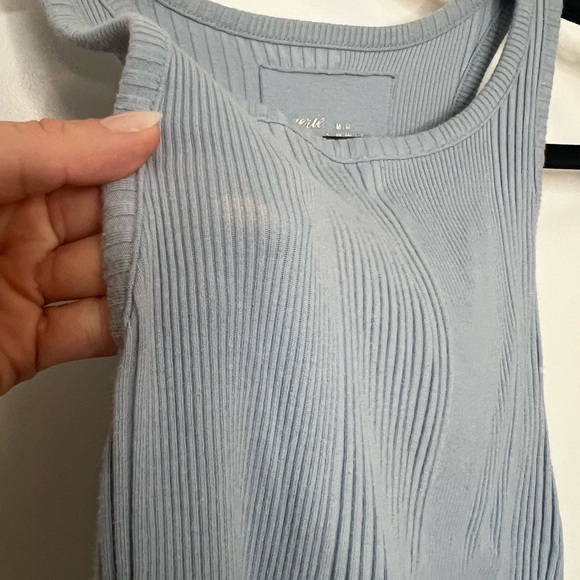 Aerie Baby Blue High Neck Ruched Bodysuit - Picture 8 of 13